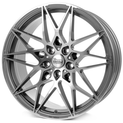 Диск MAM B2 Palladium Front Polished R19 W8.5 PCD5x112 ET30 DIA72.6