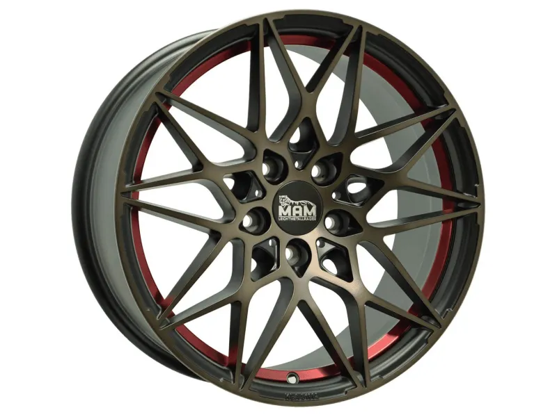 Диск MAM B2 Bronze Red Inside R18 W8.0 PCD5x120 ET35 DIA72.6