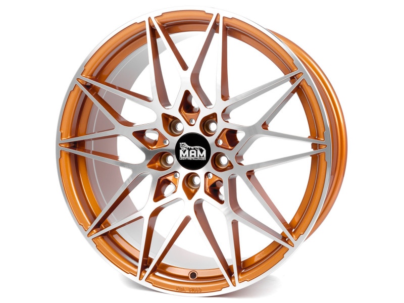 Диск MAM B2 Acid Orange Front Polished R20 W8.5 PCD5x112 ET45 DIA72.6