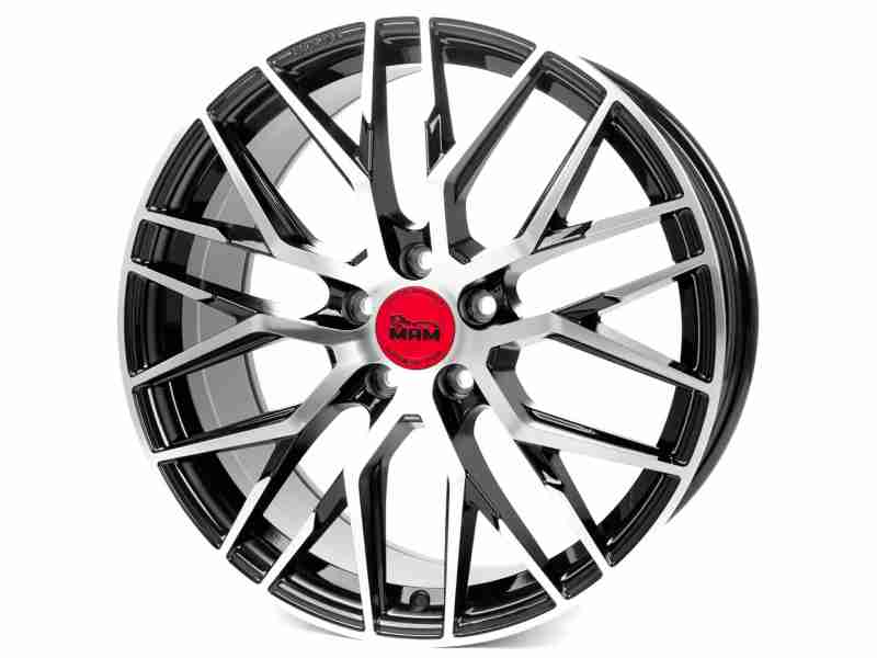 Диск MAM RS4 Black Front Polished R17 W7.5 PCD5x108 ET45 DIA72.6