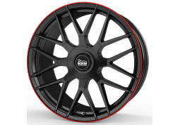 Диск MAM GT1 Matt Black Lip Red R18 W8.0 PCD5x100 ET45 DIA66.6