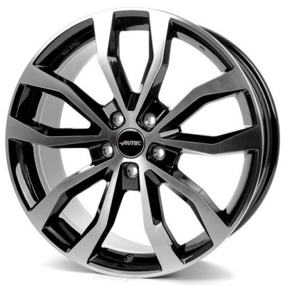 Диск Autec Uteca Black Front Polish R19 W9.5 PCD5x112 ET42 DIA66.6