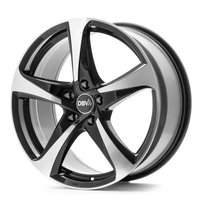 Диск DBV 5SP 001 Black Front Polish R17 W7.5 PCD5x112 ET40 DIA74.1