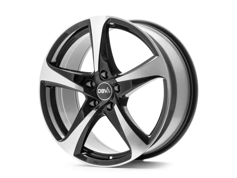 Диск DBV 5SP 001 Black Front Polish R17 W7.0 PCD5x114.3 ET40 DIA74.1