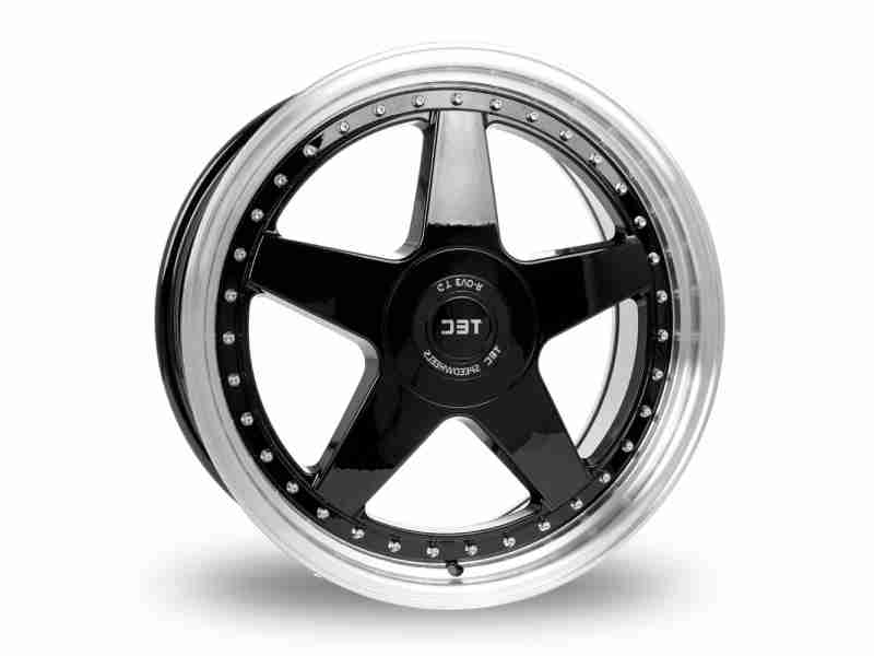 Диск Tec Speedwheels GT EVO-R Black Polished Lip R19 W8.5 PCD5x108 ET45 DIA72.6