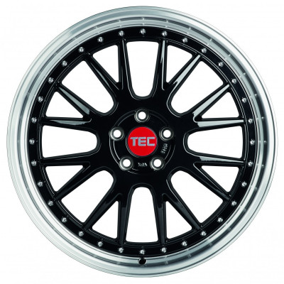 Диск Tec Speedwheels GT EVO Black Polished Lip R18 W8.0 PCD5x112 ET35 DIA72.5