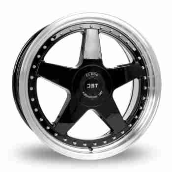 Диск Tec Speedwheels GT EVO-R Black Polished Lip R19 W8.5 PCD5x108 ET25 DIA72.6