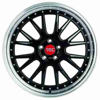 Диск Tec Speedwheels GT EVO Black Polished Lip R18 W8.0 PCD5x110 ET35 DIA65.1