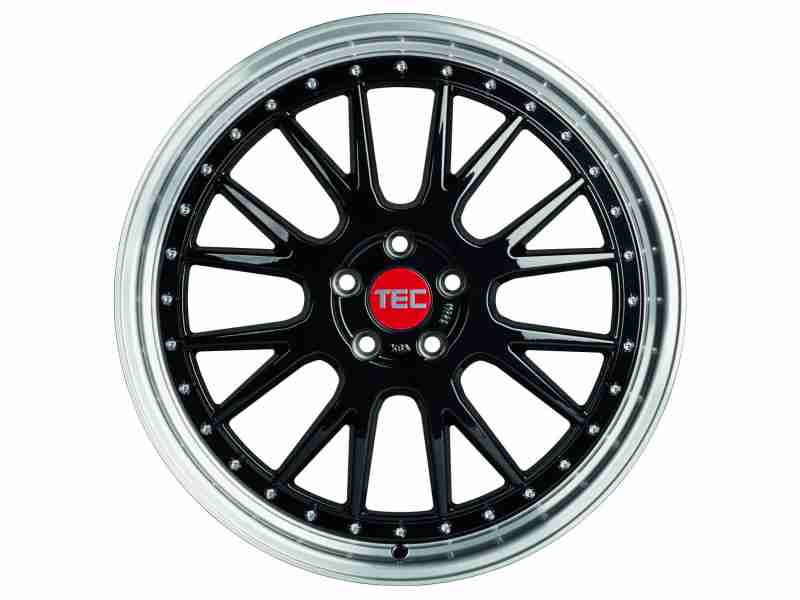 Диск Tec Speedwheels GT EVO Black Polished Lip R18 W8.0 PCD5x110 ET35 DIA65.1