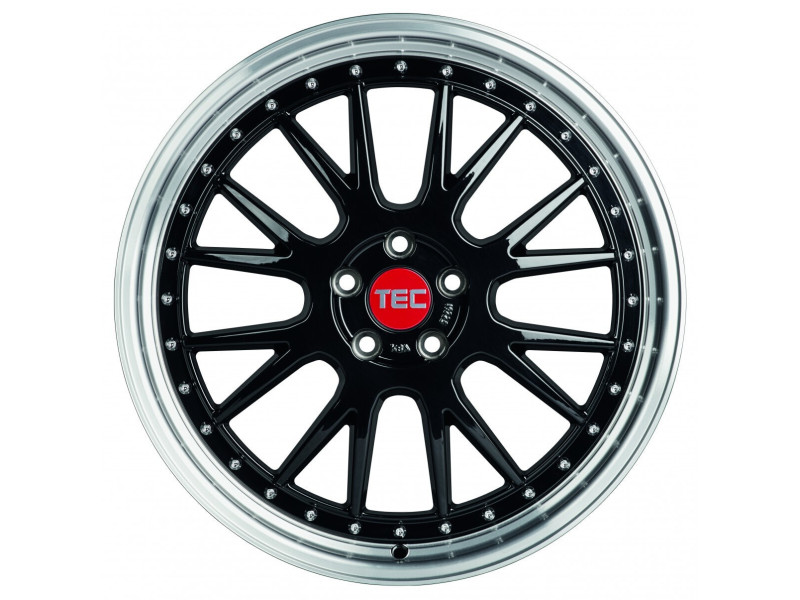 Диск Tec Speedwheels GT EVO Black Polished Lip R19 W8.5 PCD5x110 ET35 DIA65.1