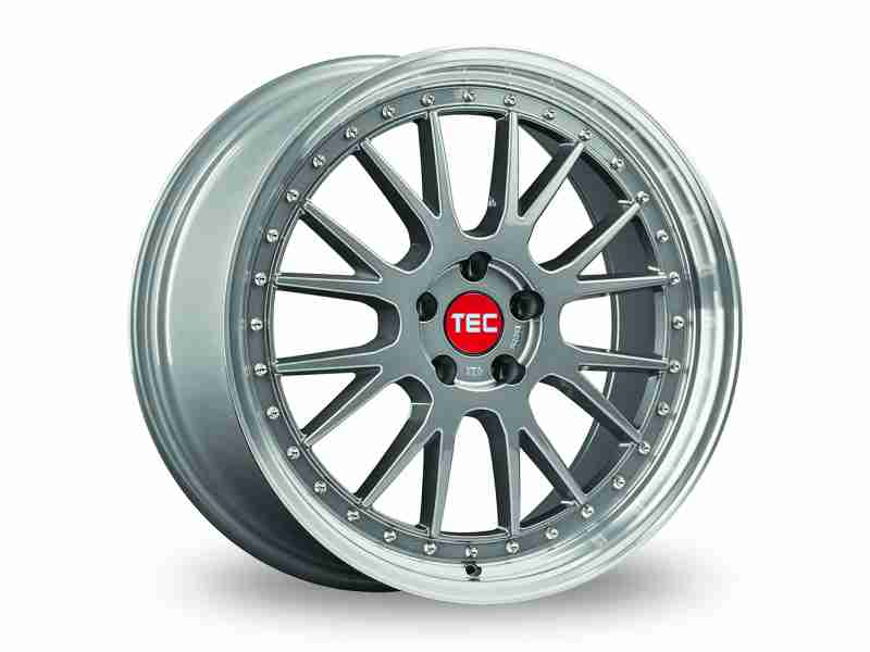 Диск Tec Speedwheels GT EVO Titan Polished Lip R18 W8.0 PCD5x112 ET45 DIA72.5