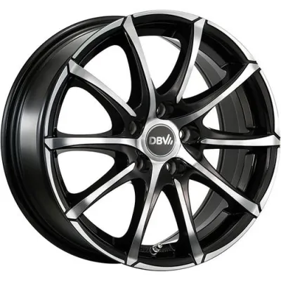 Диск DBV Tropez Black Front Polish R17 W7.5 PCD5x110 ET38 DIA65.1