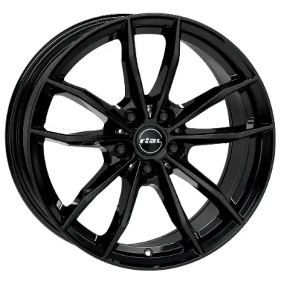Диск Rial X12 Black Diamond R17 W7.5 PCD5x112 ET52 DIA66.5