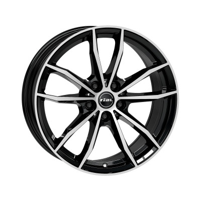Диск Rial X12X Black Diamond Front Polished R20 W9.0 PCD5x112 ET33 DIA66.5