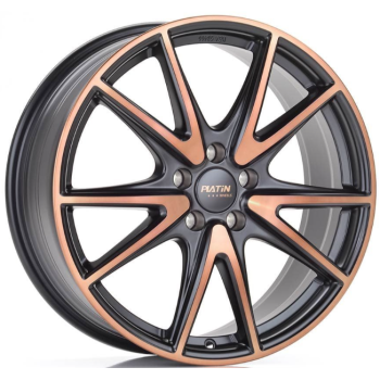 Диск Platin P99 W7.5 R18 PCD5x112 ET51 DIA66.5 Jetblack Copper Matt