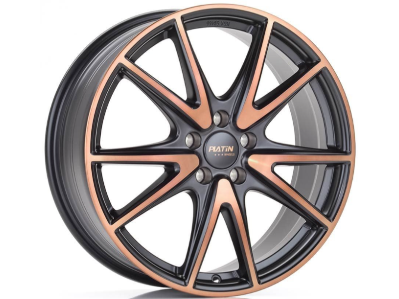 Диск Platin P99 W8.0 R19 PCD5x112 ET38 DIA66.5 Jetblack Copper Matt