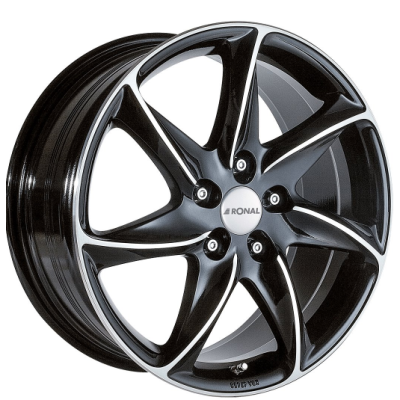 Диск Ronal R51 W6.5 R15 PCD5x114.3 ET45 DIA82.0 Jetblack-Frontkopiert