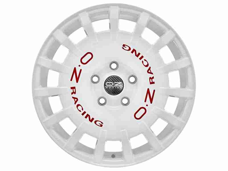 Диск OZ Rally Racing Race White Red Lettering R18 W8.0 PCD5x112 ET45 DIA75.0