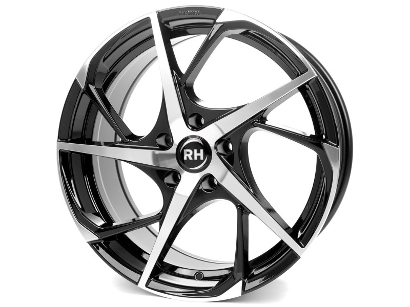Диск RH Alurad RB12 Black Front Polish R19 W9.5 PCD5x120 ET40 DIA74.1