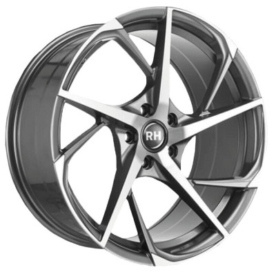 Диск RH Alurad RB12 Anthracite Polished Front R19 W9.5 PCD5x120 ET45 DIA72.6