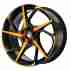 Диск RH Alurad RB12 Black Front Orange R19 W8.5 PCD5x108 ET45 DIA72.6