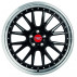 Диск Tec Speedwheels GT EVO Black Polished Lip R19 W8.5 PCD5x108 ET45 DIA72.5