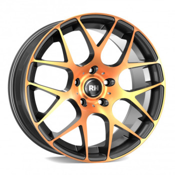 Диск RH Alurad NBU Race Black Front Orange R19 W9.5 PCD5x112 ET45 DIA72.6