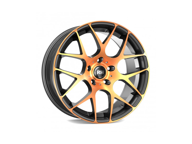 Диск RH Alurad NBU Race Black Front Orange R19 W9.5 PCD5x112 ET45 DIA72.6