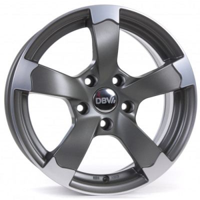 Диск DBV Torino II Anthracite Polished Front R15 W6.5 PCD5x114.3 ET45 DIA67.1
