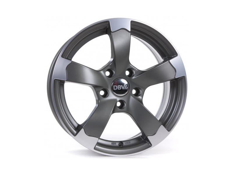 Диск DBV Torino II Anthracite Polished Front R17 W7.5 PCD5x114.3 ET40 DIA74.1