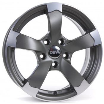 Диск DBV Torino II Anthracite Polished Front R15 W6.5 PCD5x100 ET38 DIA57.1