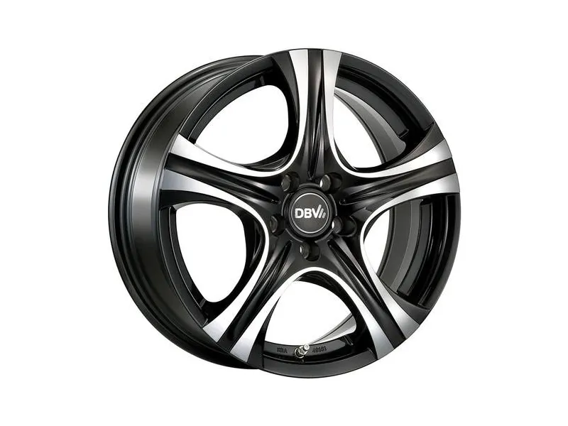 Диск DBV Malaya Black Front Polish R17 W7.5 PCD5x114.3 ET45 DIA74.1