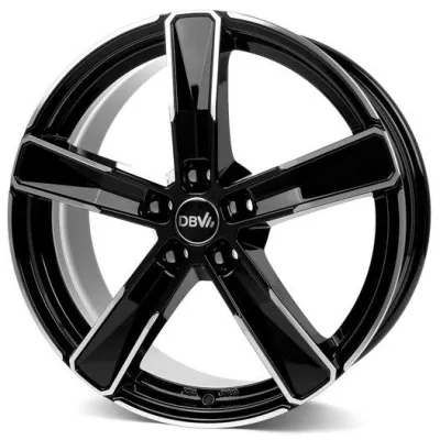 Диск DBV 5SP 004 Black Front Polish R15 W6.0 PCD5x105 ET37 DIA56.6