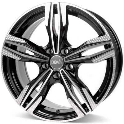 Диск DBV Vienna Black Front Polish R18 W8.0 PCD5x112 ET30 DIA74.1