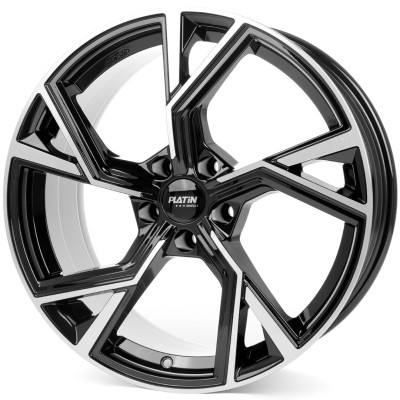 Диск Platin P100 Black Front Polished R20 W9.0 PCD5x112 ET25 DIA66.5