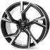 Диск Platin P100 Black Front Polished R20 W9.0 PCD5x112 ET25 DIA66.5