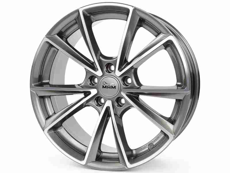 Диск MAM A5 Palladium Front Polished R19 W8.0 PCD5x112 ET30 DIA66.6