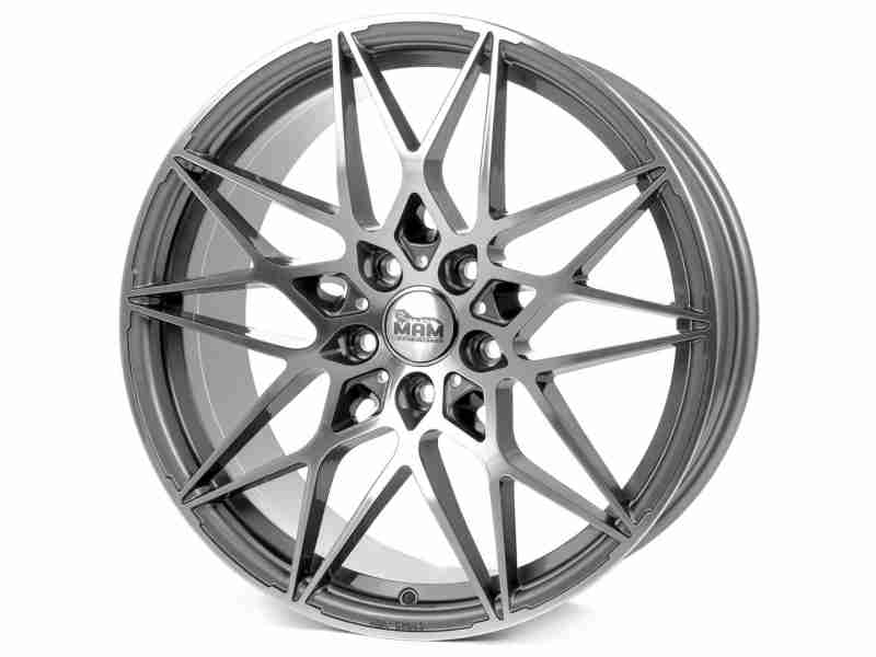 Диск MAM B2 Palladium Front Polished R18 W8.0 PCD5x120 ET35 DIA72.6