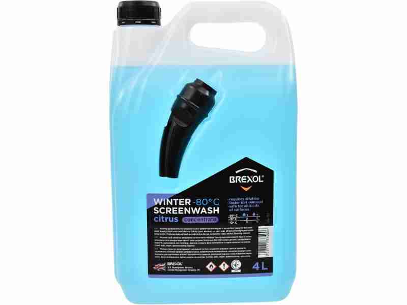 Омивач скла зимовий BREXOL SCREENWASH Koncentrate цитрус -80°C BRX-052 4л