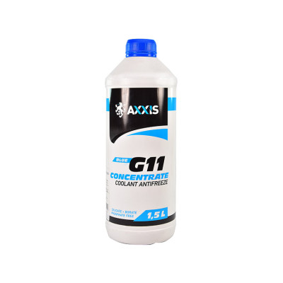 Антифриз AXXIS BLUE концентрат G11 -80°C 1.5 л (AX-2093)