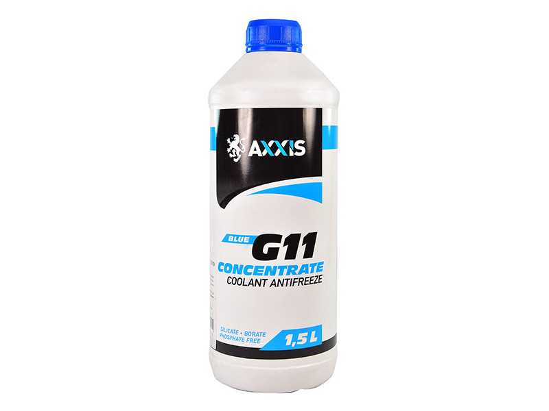 Антифриз AXXIS BLUE концентрат G11 -80°C 1.5 л (AX-2093)