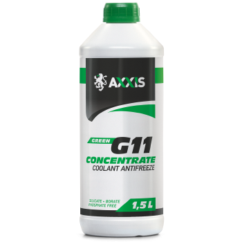 Антифриз AXXIS GREEN концентрат G11 -80 °C 1.5 л (AX-2090)
