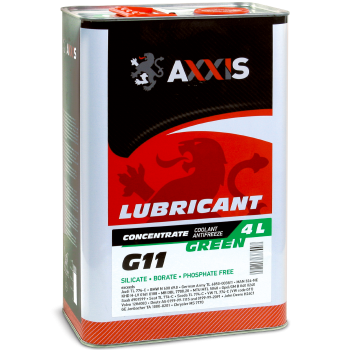 Антифриз AXXIS GREEN концентрат G11 -80 °C 4 л (AX-2091)
