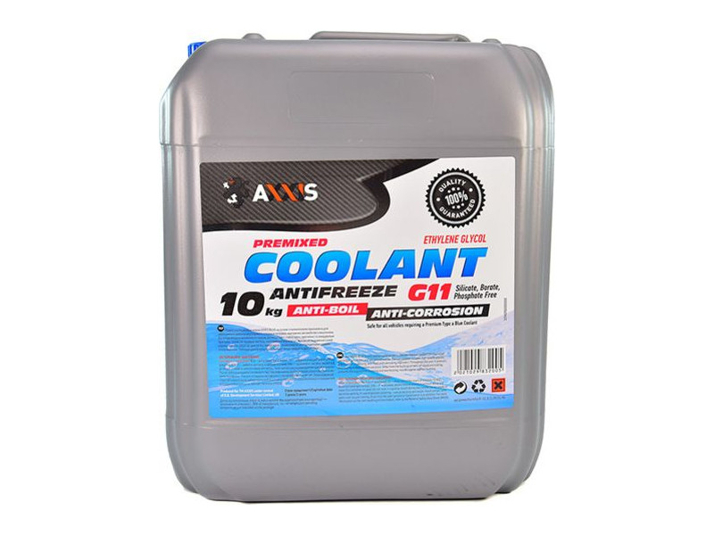 Антифриз AXXIS BLUE G11 Сoolant (синий) 10кг (AX-2012)
