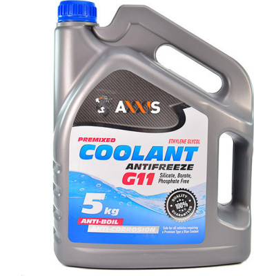 Антифриз AXXIS BLUE G11 Сoolant (синій) 5 кг (AX-2011)