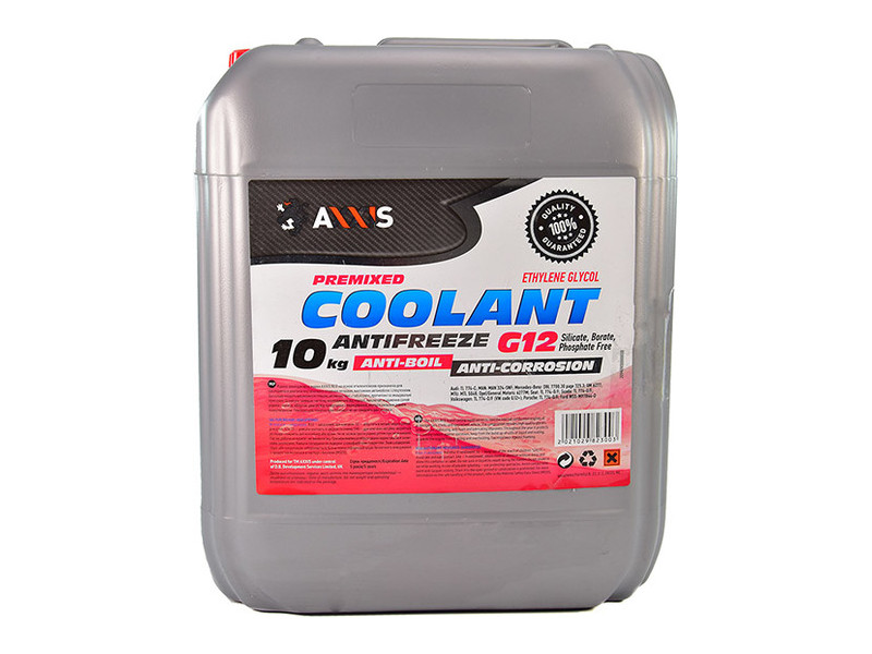 Антифриз AXXIS RED G12 Сoolant (красный) 10кг (AX-2003)