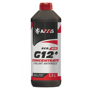 Антифриз AXXIS ECO-80C RED G12+ концентрат 1.5л (AX-P999-G12R ECO 1.5)