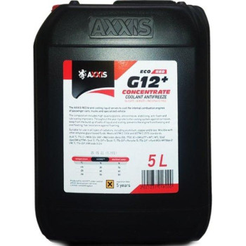 Антифриз AXXIS ECO-80C RED G12 концентрат 5кг (AX-P999-G12R ECO5l)