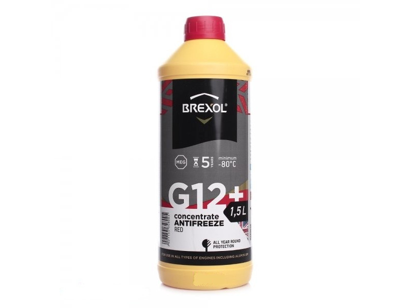Антифриз BREXOL RED Concentrate G12+ (-80 С) 1.5L (antf-026)