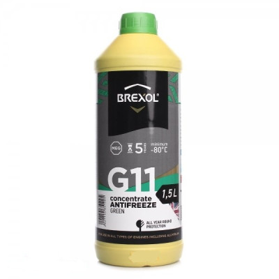 Антифриз BREXOL GREEN Concentrate G11 (-80 С) 1.5L (antf-029)